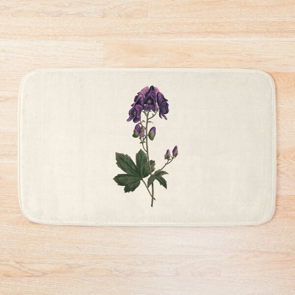 Item preview, Wolfsbane - Aconitum napellus, Vintage Botanical Illustration, Monkshood Plant Magic, Witches Herbs designed and sold by Larkwort.