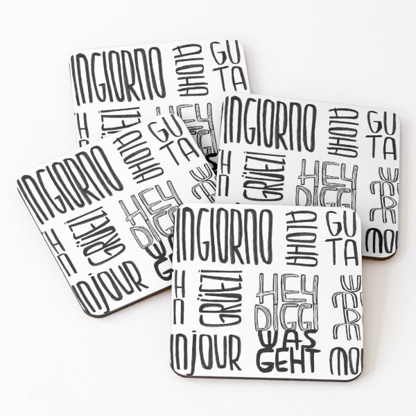 Item preview, Moinsen, moinjour, moingiorno, funny greetings designed and sold by badlydrawnbabe.