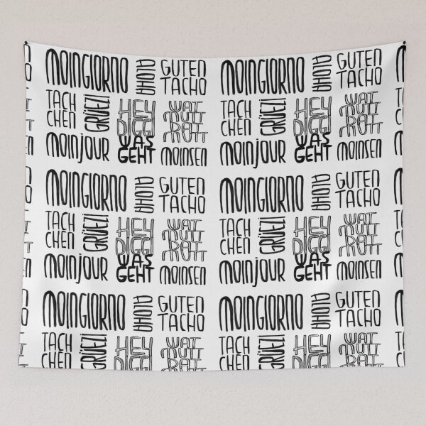 Item preview, Moinsen, moinjour, moingiorno, funny greetings designed and sold by badlydrawnbabe.