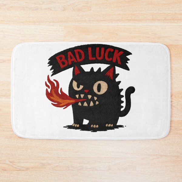 Item preview, Bad Luck Cat – Rebel Embroidery EFFECT designed and sold by For Glory.
