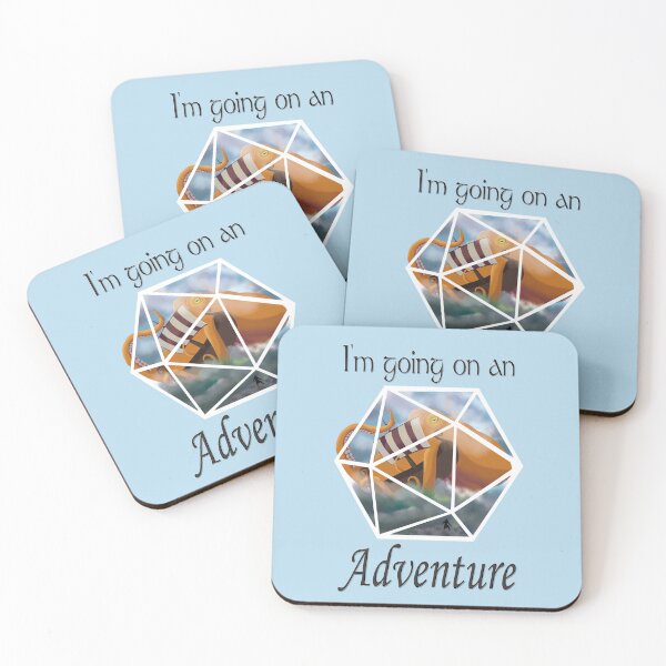 Item preview, I'm Going on an Adventure Black Text Kraken designed and sold by Ivorycrow.