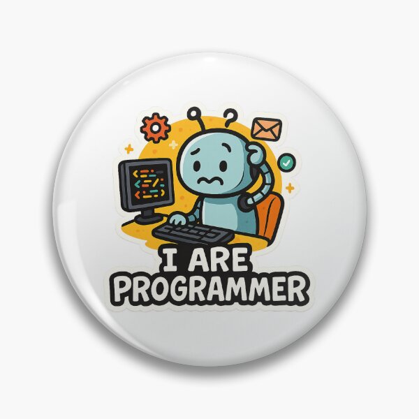 Item preview, I Are Programmer – Funny Coding Sticker designed and sold by Qusai998.