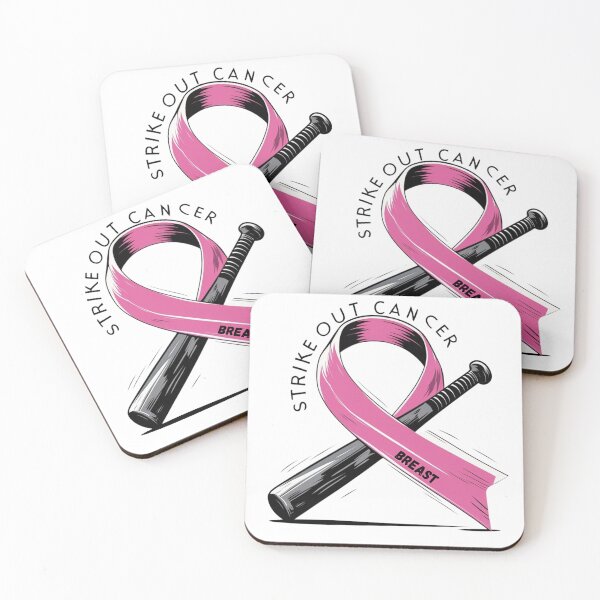 Item preview, Strikeout Cancer - Breast Cancer | Black/White designed and sold by Tech, Teams & Triumph.