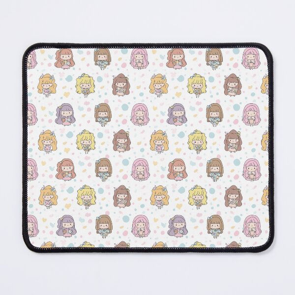 Item preview, Cute Kawaii Anime Girls Pastel Seamless Pattern designed and sold by Dealtique.
