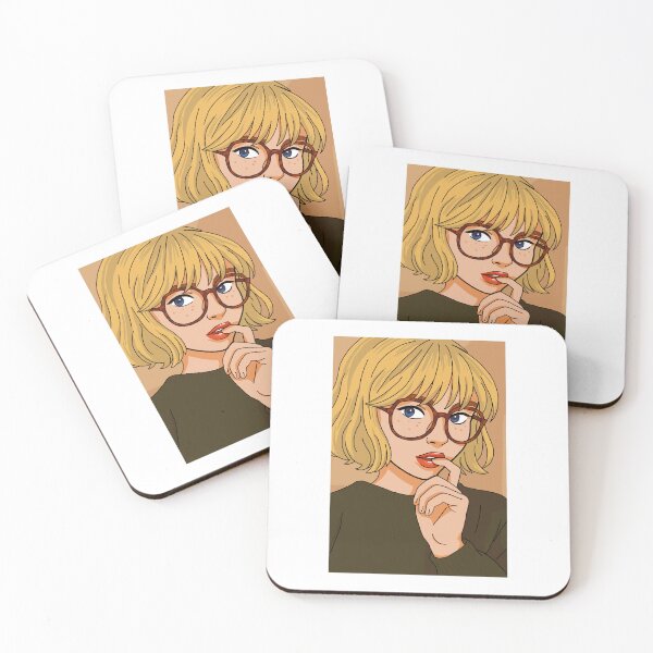 Item preview, Cute girl with glasses ( mai$ie peter$ ) designed and sold by Moutons-art.
