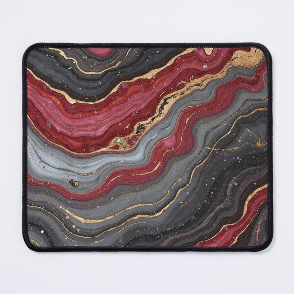 Item preview, Red Black Gray Marble Texture – Layered Rock Seamless Pattern designed and sold by Wordsmith-Wear.