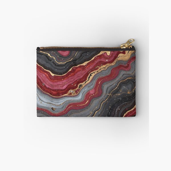 Item preview, Red Black Gray Marble Texture – Layered Rock Seamless Pattern designed and sold by Wordsmith-Wear.