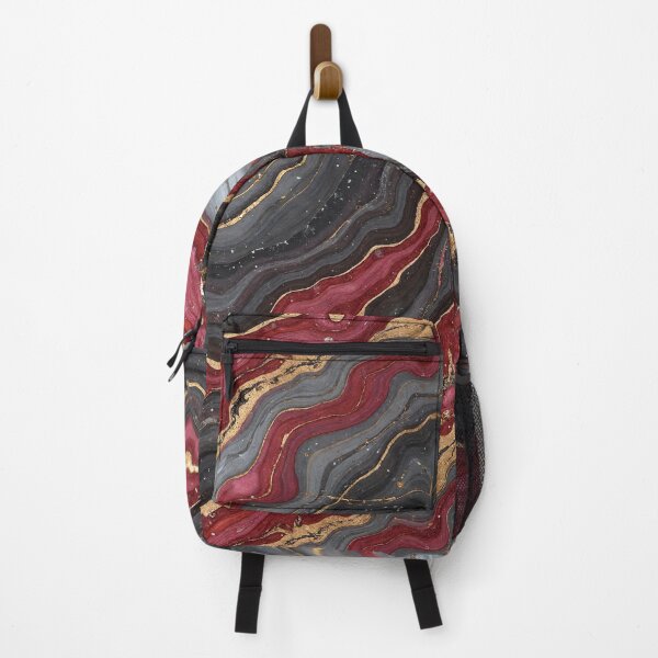 Item preview, Red Black Gray Marble Texture – Layered Rock Seamless Pattern designed and sold by Wordsmith-Wear.
