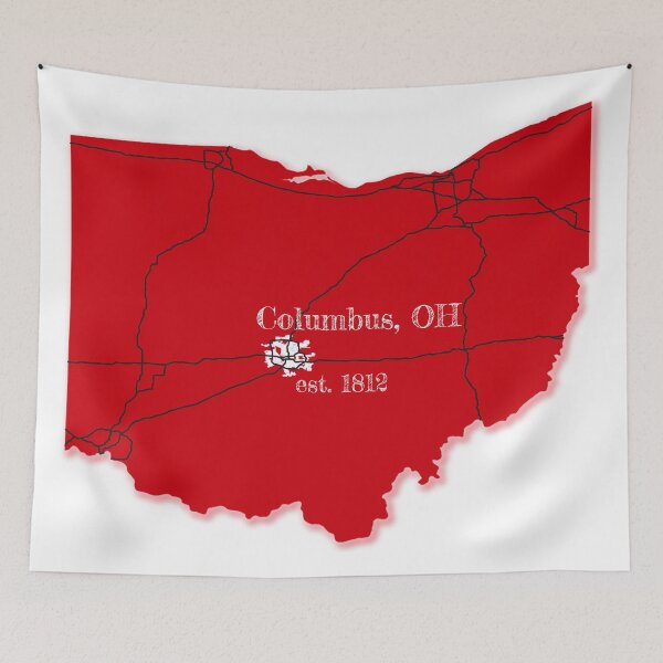 Item preview, Columbus, OH [Red] designed and sold by PhilbonianDezin.