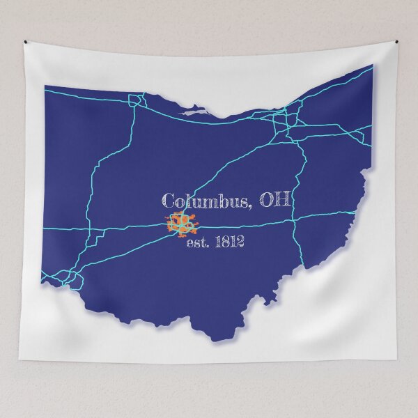 Item preview, Columbus, OH [Blue] designed and sold by PhilbonianDezin.