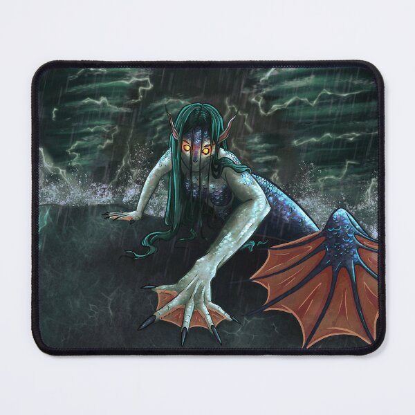 Item preview, Dark Mermaid – Fantasy Creature Art designed and sold by Ammodyte.