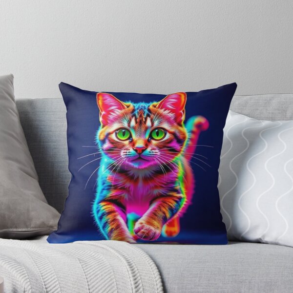 Item preview, Colorful neon cat designed and sold by Dogandesighn.
