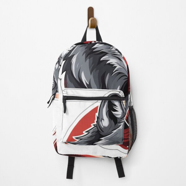 Item preview, Red-Eyed Wolf Snarling Beneath Midnight Forest Sky designed and sold by semenol.