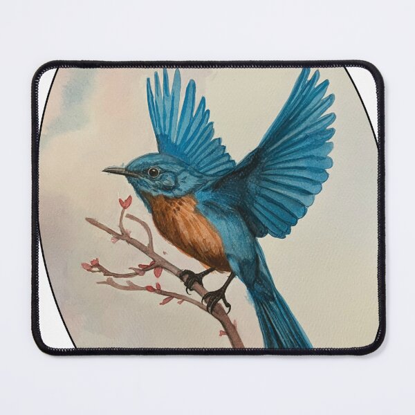 Item preview, Bluebird Watercolor With Background designed and sold by UnhrriedTrsrs.