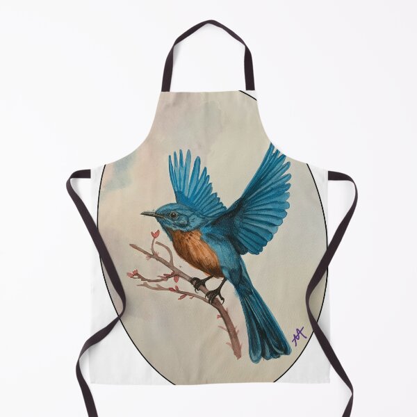 Item preview, Bluebird Watercolor With Background designed and sold by UnhrriedTrsrs.