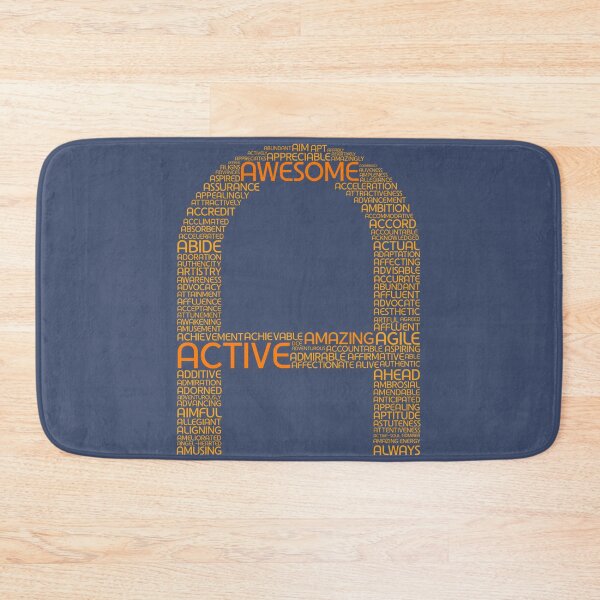 Item preview, A is for Awesome – Motivational Word Art Alphabet Design designed and sold by OnionLatte.