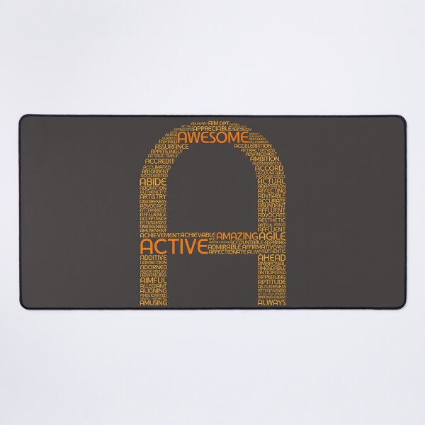 Item preview, A is for Awesome – Motivational Word Art Alphabet Design designed and sold by OnionLatte.