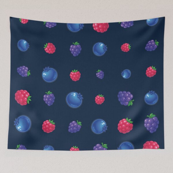 Item preview, Simple Blue Berry Pattern designed and sold by Her-XP.