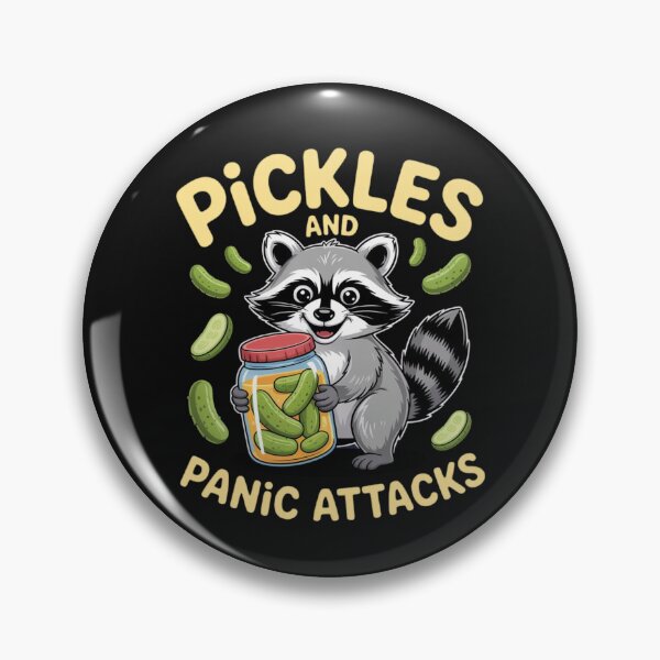 Item preview, Pickles And Panic Attacks Funny Raccoon designed and sold by ManiaGrania.