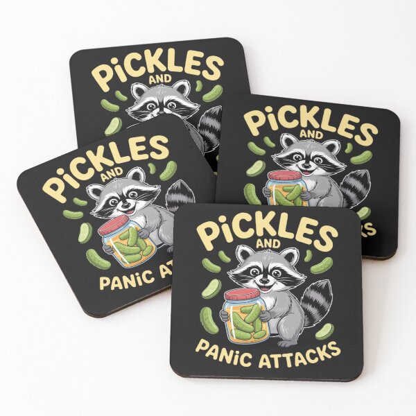 Item preview, Pickles And Panic Attacks Funny Raccoon designed and sold by ManiaGrania.