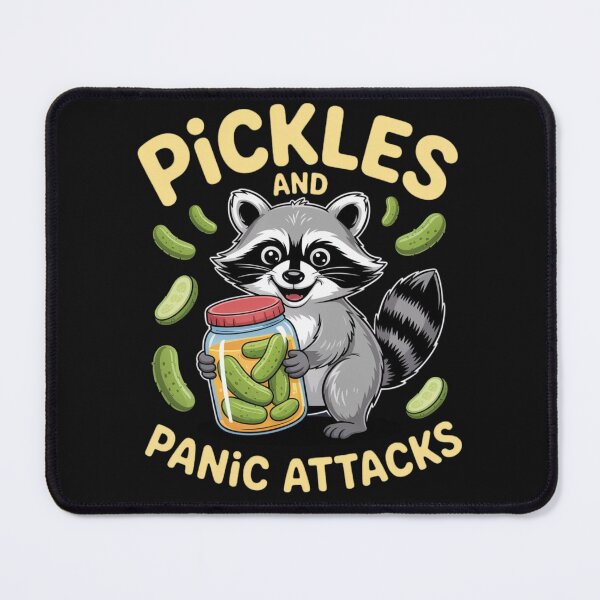 Item preview, Pickles And Panic Attacks Funny Raccoon designed and sold by ManiaGrania.