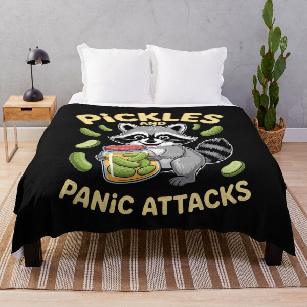 Item preview, Pickles And Panic Attacks Funny Raccoon designed and sold by ManiaGrania.