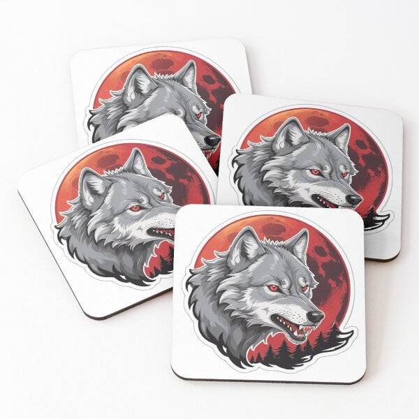 Item preview, Powerful Wolf in Circle of Fiery Darkness designed and sold by semenol.