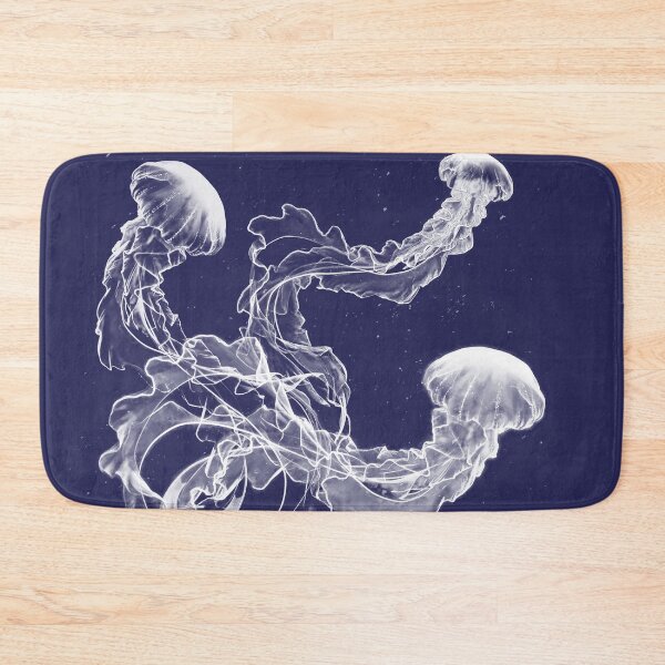 Item preview, Jellyfish Girl Print, Surreal White Art, Cosmic Imagination Poster, Minimal Dystopian Design, Aquatic Themed Design designed and sold by ReFreshU Shop Designs.