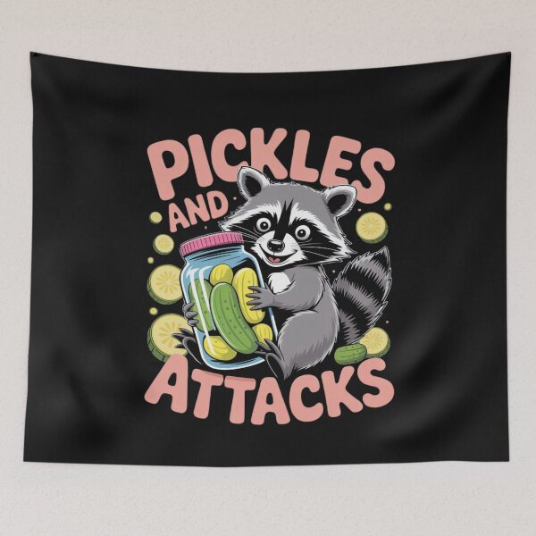 Item preview, Pickles And Panic Attacks Funny Raccoon designed and sold by ManiaGrania.