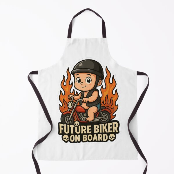 Item preview, Cool Baby Biker On Board Art designed and sold by Trendy Sticker & Merch Collection - Express Yourself.