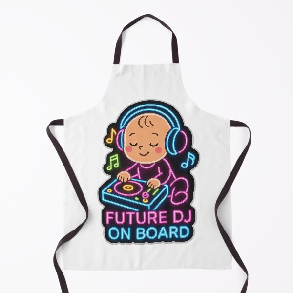 Artikelvorschau, Zukünftiger DJ an Bord Neon Baby Art entworfen und verkauft von Trendy Sticker & Merch Collection - Express Yourself.