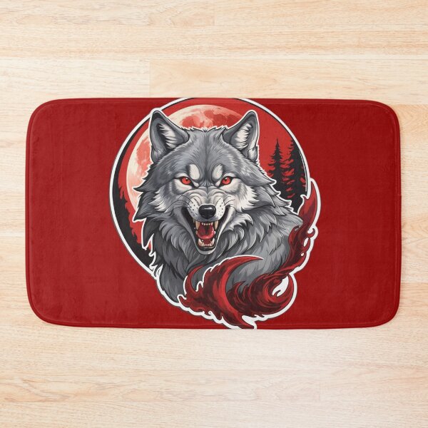 Item preview, Howling Wolf with Moonlight and Crimson Shadows designed and sold by semenol.