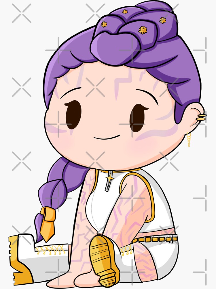 Chibi Kpop Demon Hunters - Rumi "What it sounds like" Sticker