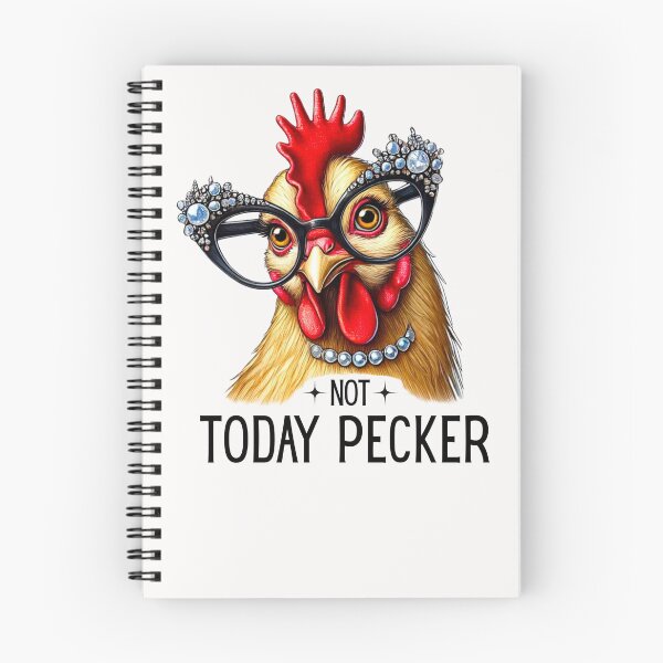Item preview, Not Today Pecker Crazy Chicken Lady  designed and sold by ManiaGrania.