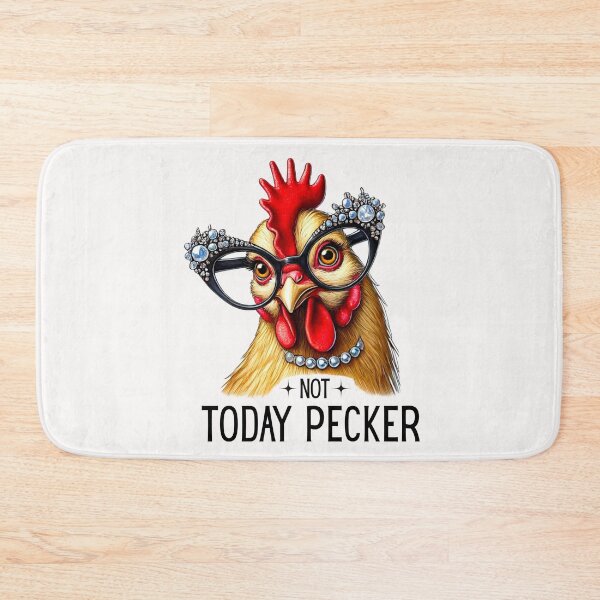 Item preview, Not Today Pecker Crazy Chicken Lady  designed and sold by ManiaGrania.