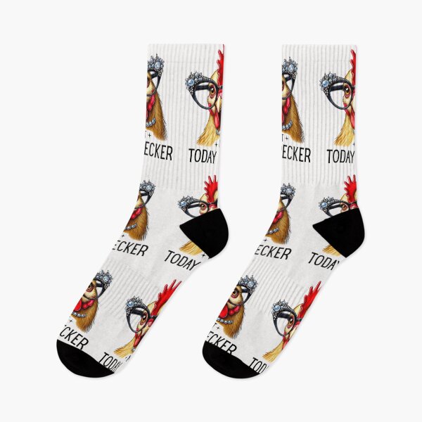 Item preview, Not Today Pecker Crazy Chicken Lady  designed and sold by ManiaGrania.