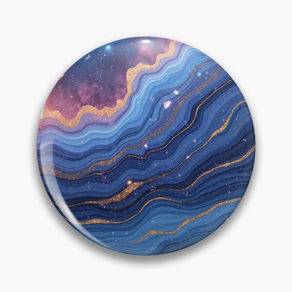 Item preview, Cosmic Blue Galaxy Marble Texture – Seamless Space Stone Pattern designed and sold by Wordsmith-Wear.