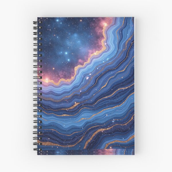 Item preview, Cosmic Blue Galaxy Marble Texture – Seamless Space Stone Pattern designed and sold by Wordsmith-Wear.