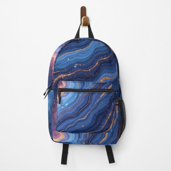 Item preview, Cosmic Blue Galaxy Marble Texture – Seamless Space Stone Pattern designed and sold by Wordsmith-Wear.
