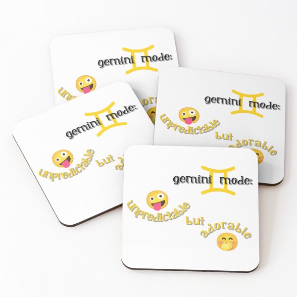 Item preview, Zodiac puns - gemini - unpredictable but adorable  designed and sold by PixiePaletteP.