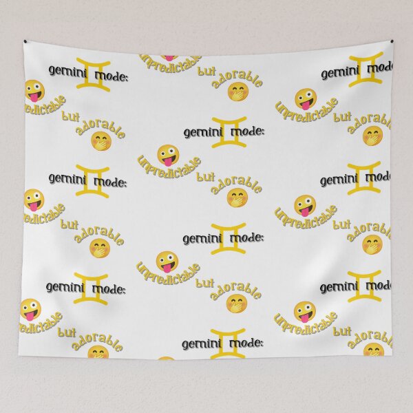 Item preview, Zodiac puns - gemini - unpredictable but adorable  designed and sold by PixiePaletteP.