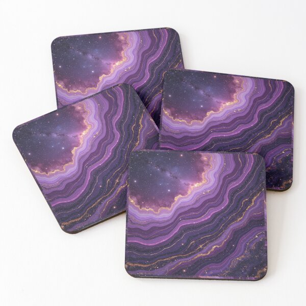 Item preview, Deep Purple Galaxy Marble Texture – Seamless Cosmic Geode Pattern designed and sold by Wordsmith-Wear.