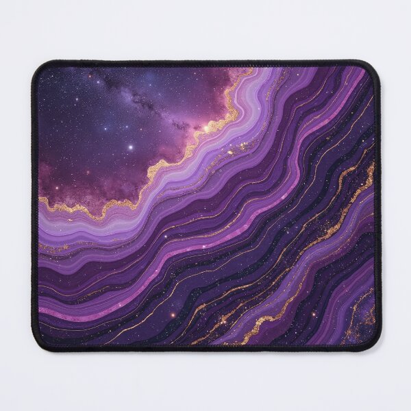 Item preview, Deep Purple Galaxy Marble Texture – Seamless Cosmic Geode Pattern designed and sold by Wordsmith-Wear.