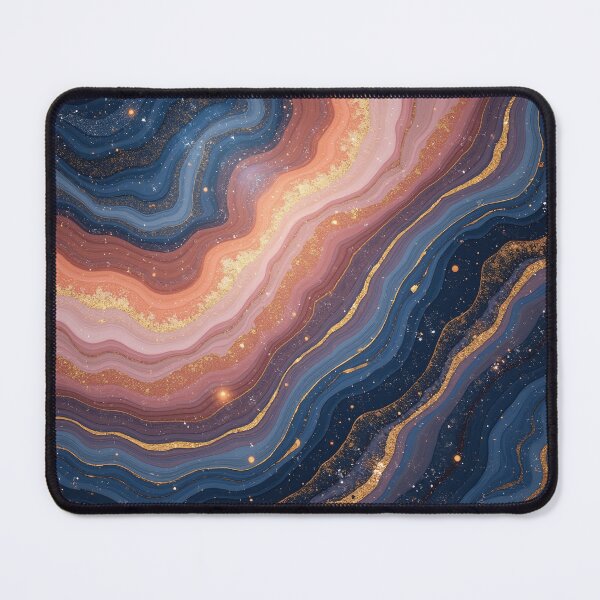 Item preview, Peach Blue Cosmic Marble Texture – Starry Layered Stone Design designed and sold by Wordsmith-Wear.