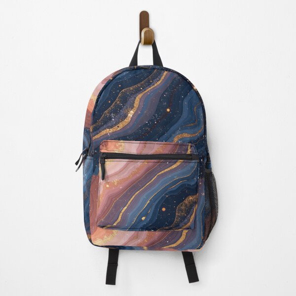 Item preview, Peach Blue Cosmic Marble Texture – Starry Layered Stone Design designed and sold by Wordsmith-Wear.