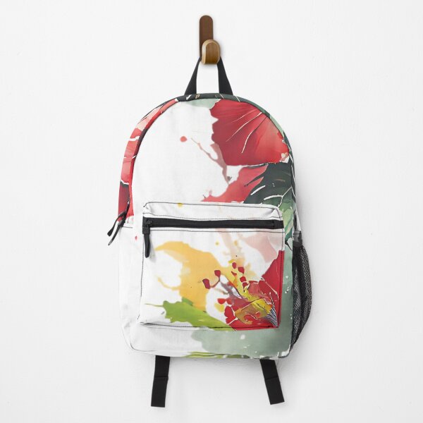 Item preview, Red Hibiscus Flower Illustrator - Sticker designed and sold by BASFARFASHION.