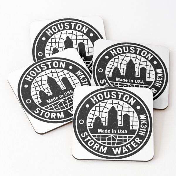 Item preview, Houston Manhole Cover. Urban Streetwear Inspired by City Infrastructure designed and sold by Urban designs by PiMediaDen.