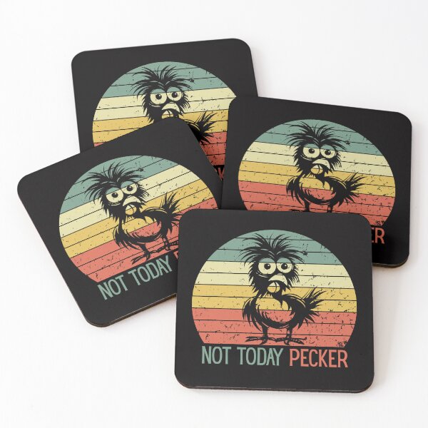 Item preview, Not Today Pecker Crazy Chicken Lady  designed and sold by ManiaGrania.