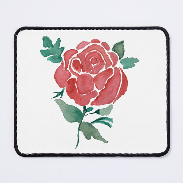 Item preview, Hand-Painted Watercolor Red rose  designed and sold by Rana M. Muasher.