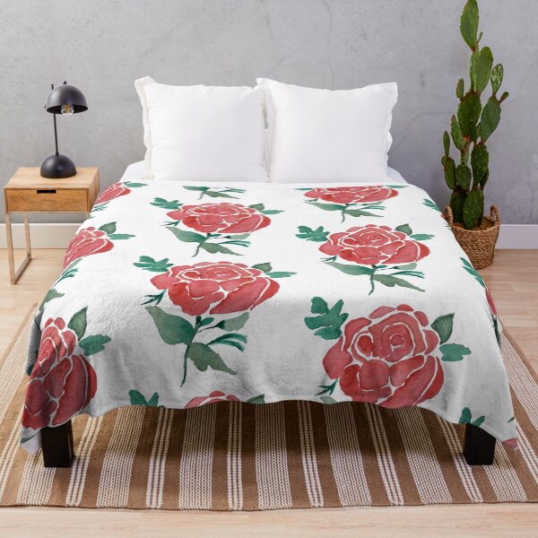 Item preview, Hand-Painted Watercolor Red rose designed and sold by Rana M. Muasher.